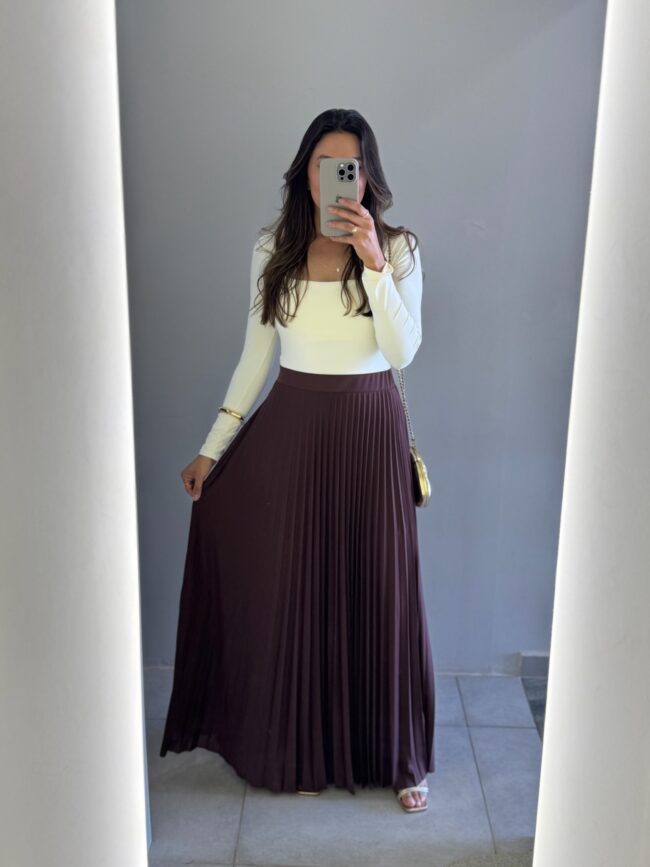 Saia Plissada Lia