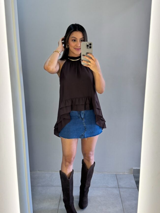 Saia Jeans Luna