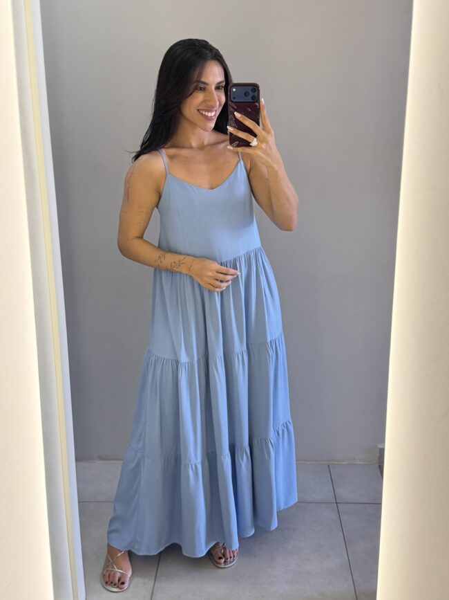 Vestido Celeste